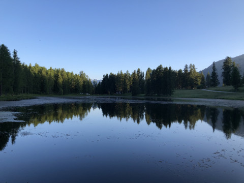 Le miroir au Lac de Roue